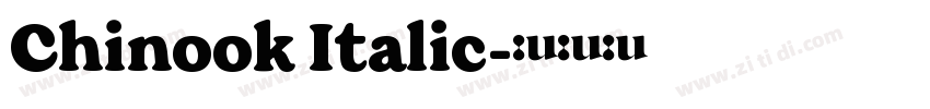 Chinook Italic字体转换 Chinook Italic字体转换